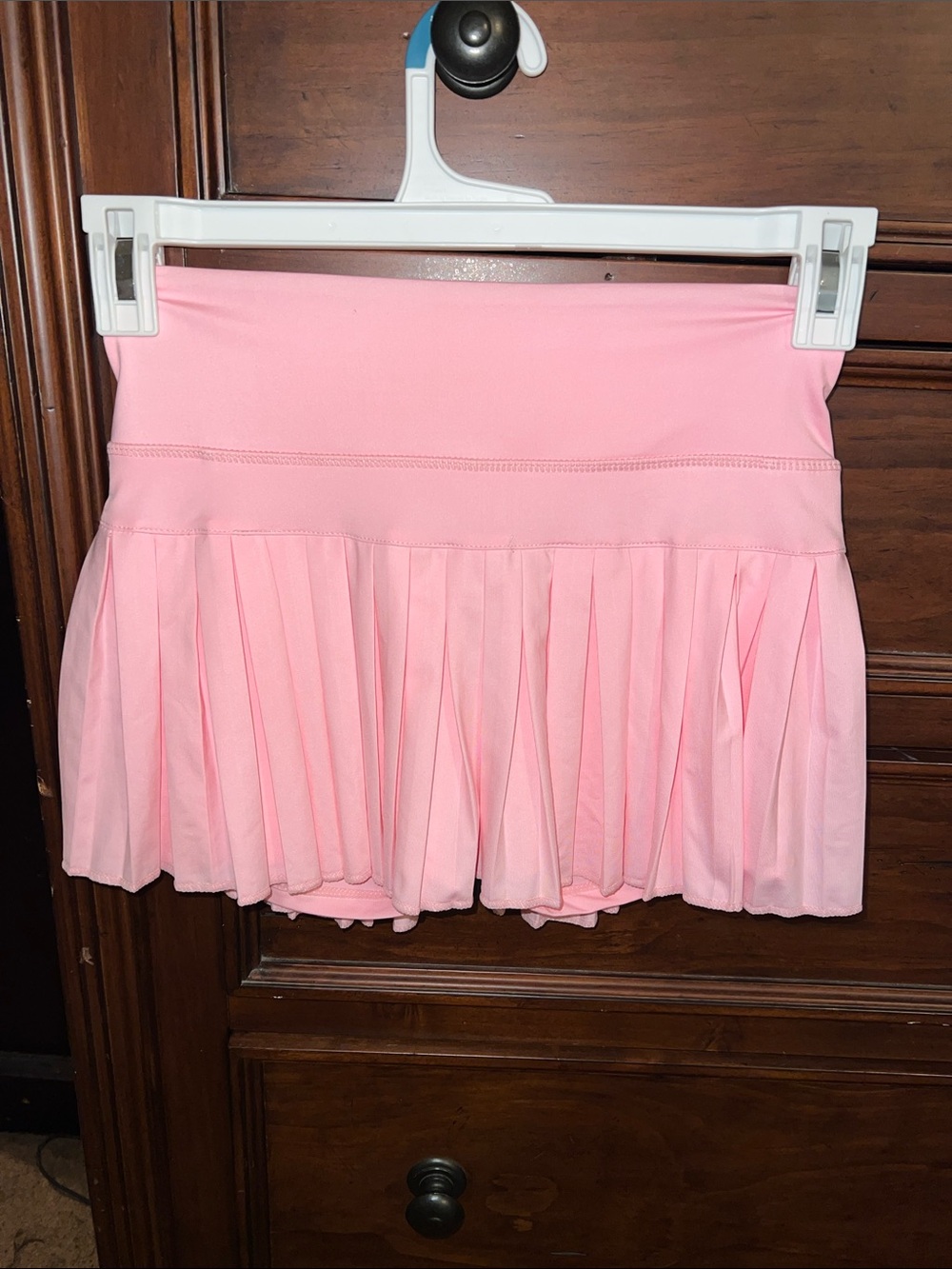 GoldHinge Women's Pink Pleated Tennis Skirt